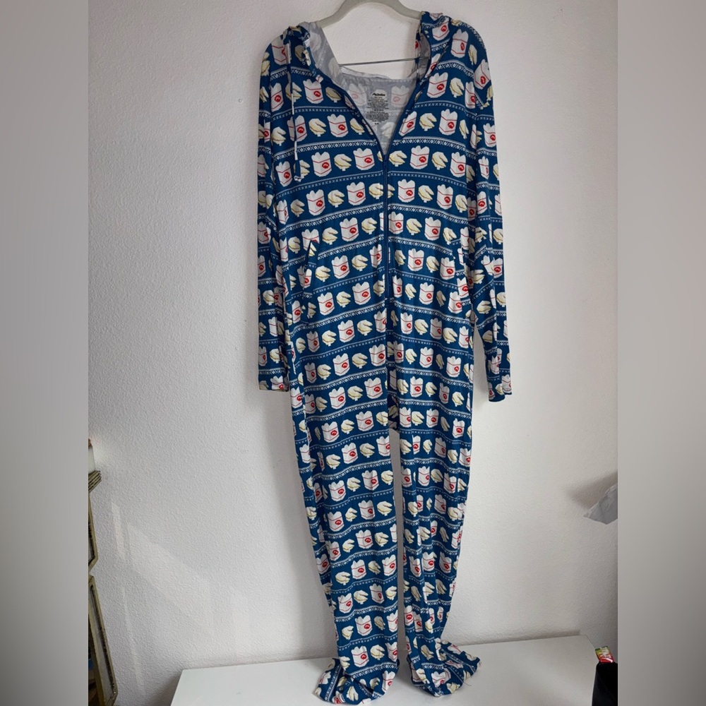 MeUndies Chinese Food Takeout Printed Jumpsuit Size S/M